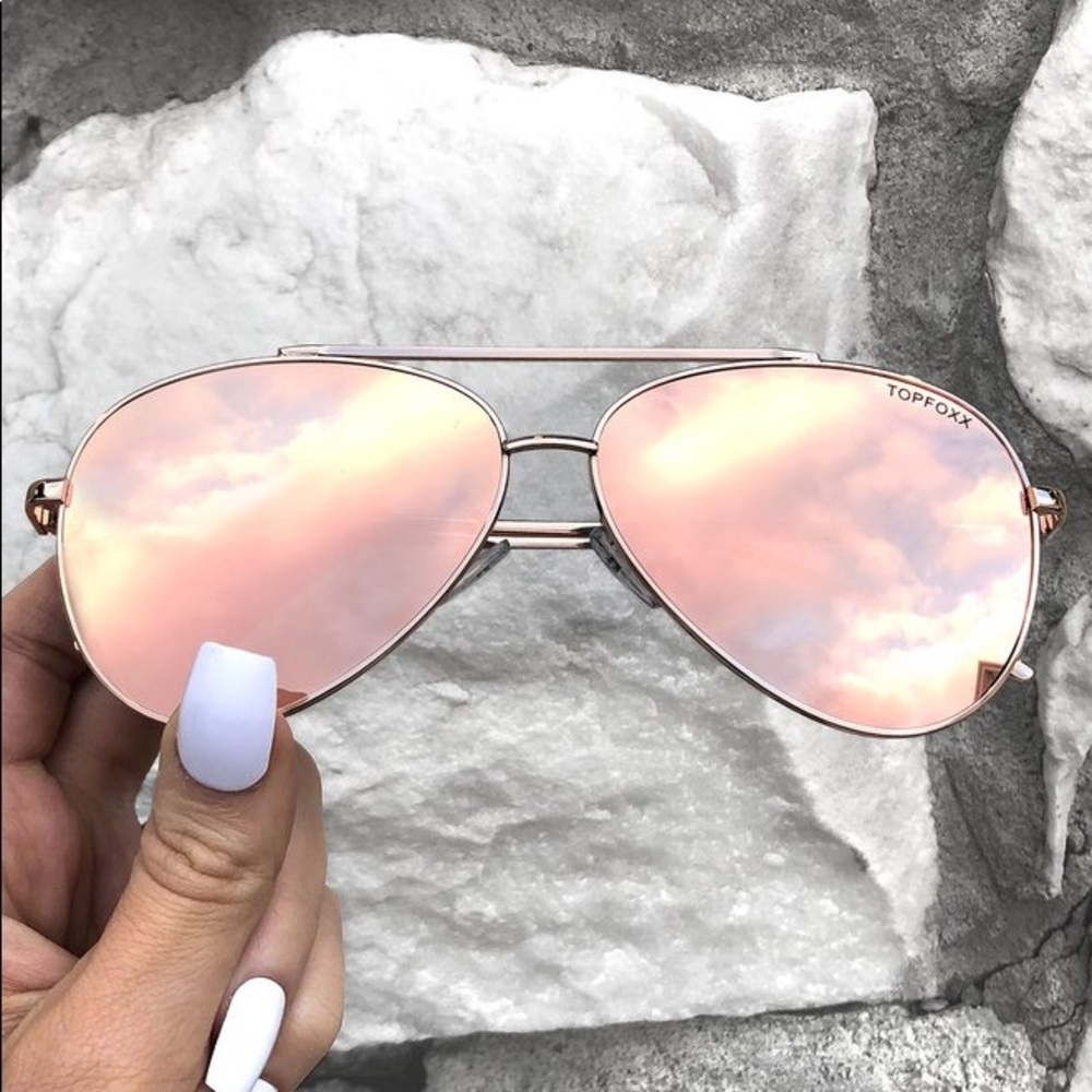 3 Aviators Rose Gold | AMELIA | TOPFOXX.